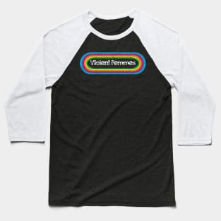 violent ll rainbow retro Baseball T-Shirt